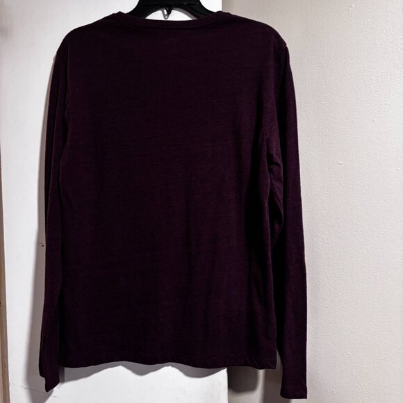 Old Navy men's long sleeve soft washed tee SZ: S/ Raisin color - Picture 8 of 12